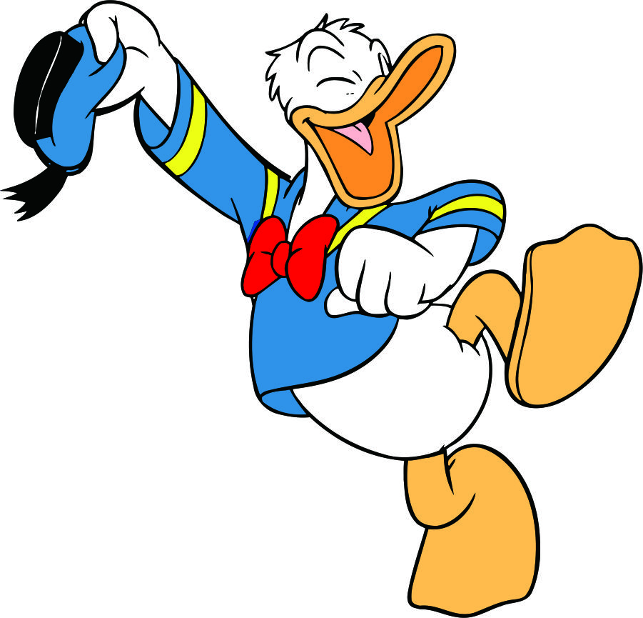 Donald Duck Logo 10 vinyl decal